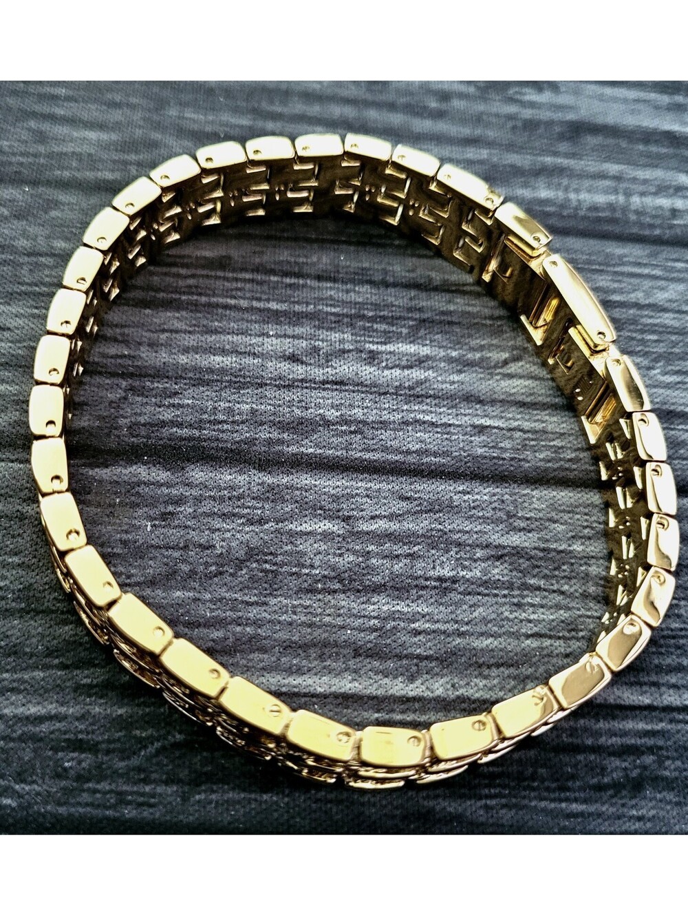 Rare Elgin Gold Nugget Men's Fashion Bracelet With All‎ Links